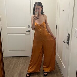 Silky Wide-leg Jumpsuit